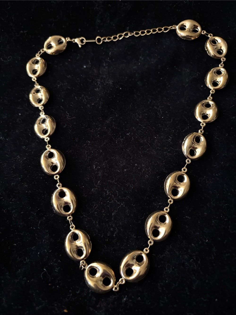 Polished Gold filled Oval Link Necklace  Jewelry